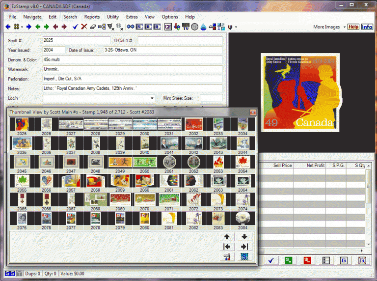 EzStamp World's Best Rated Stamp Collecting Software