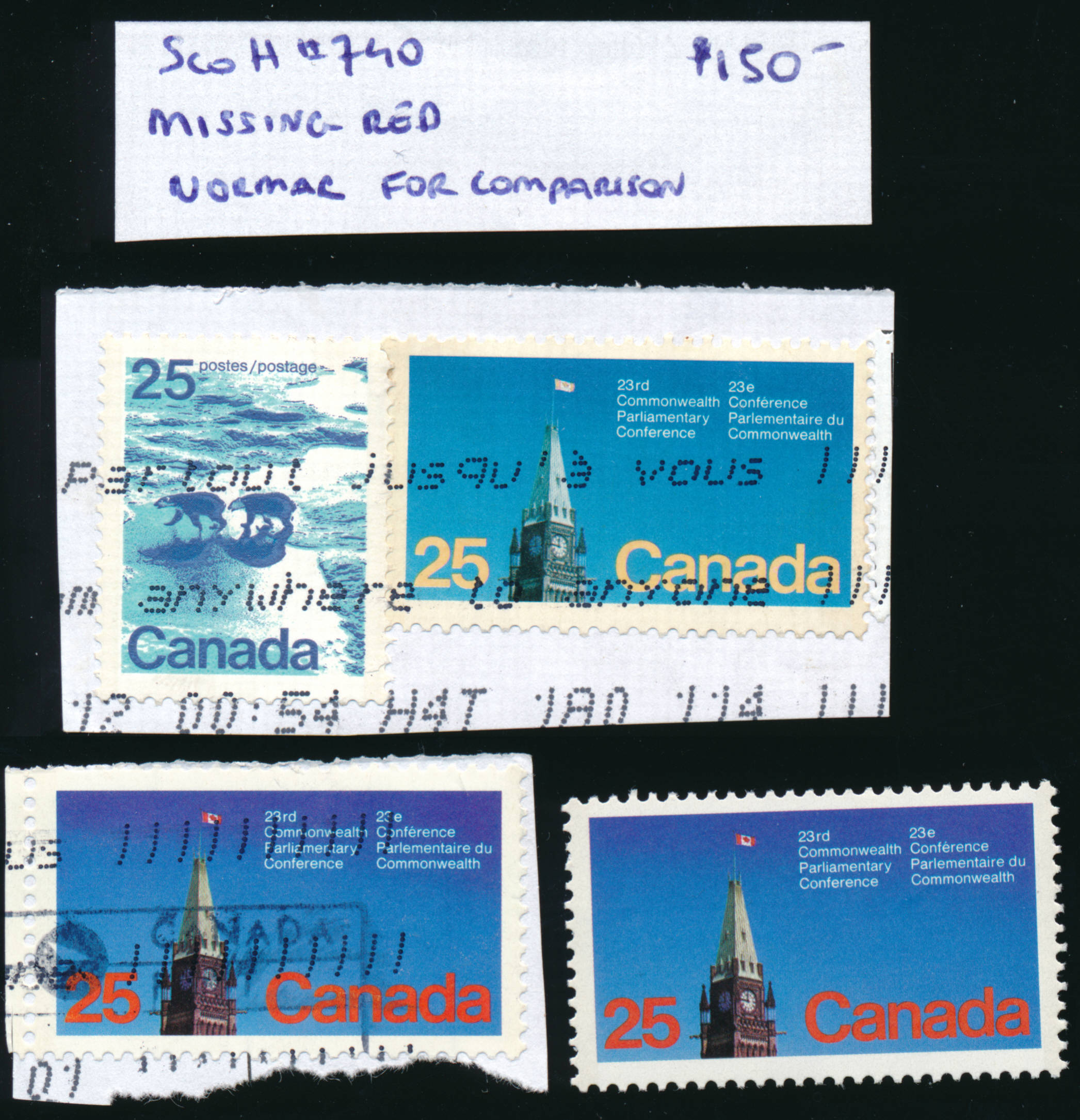 Canada Sc#740 Variety