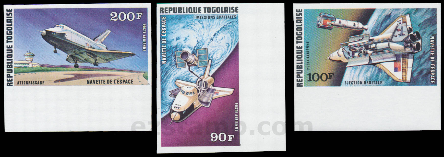 Togo Sc#C326-C328, IMPERF.