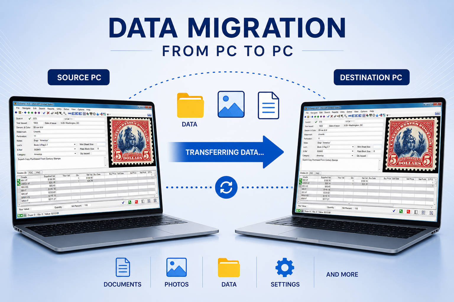 Upgrading to A New PC or Migrating your data? » EzStamp